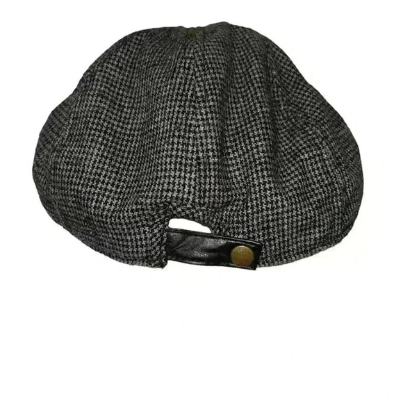 Wool blend herringbone Tweed houndstooth Mens  newsboy Poplin Ivy Hat Cap - Picture 3 of 4